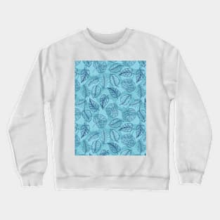 Leaf Line Art Crewneck Sweatshirt